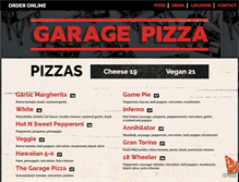 Tablet Screenshot of garagepizzala.com